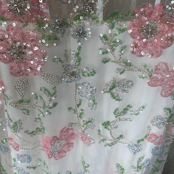 Mac Duggal 68180 Floral Beadwork Sheer Bodice Dress size 4 NEW $598 - Picture 9 of 17